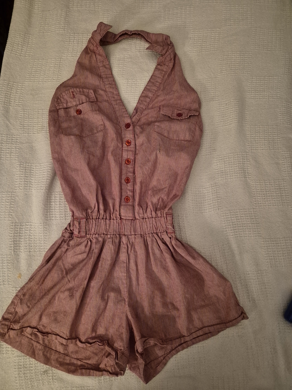 Miley Cyrus & Max Azria Red Halter Romper